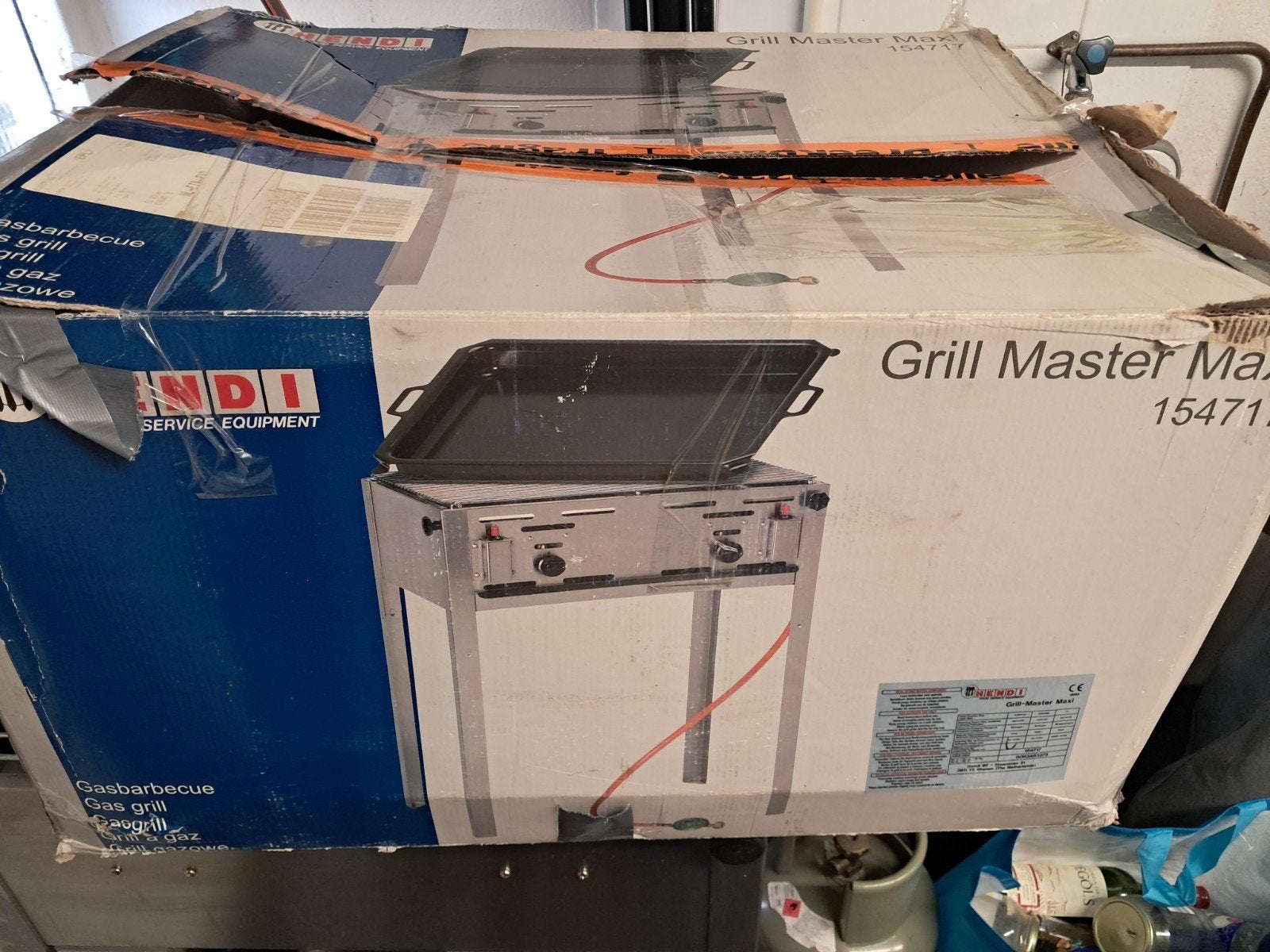 hendi grill master maxi barbecue zgan, Tuin en Terras, Ophalen, Zo goed als nieuw