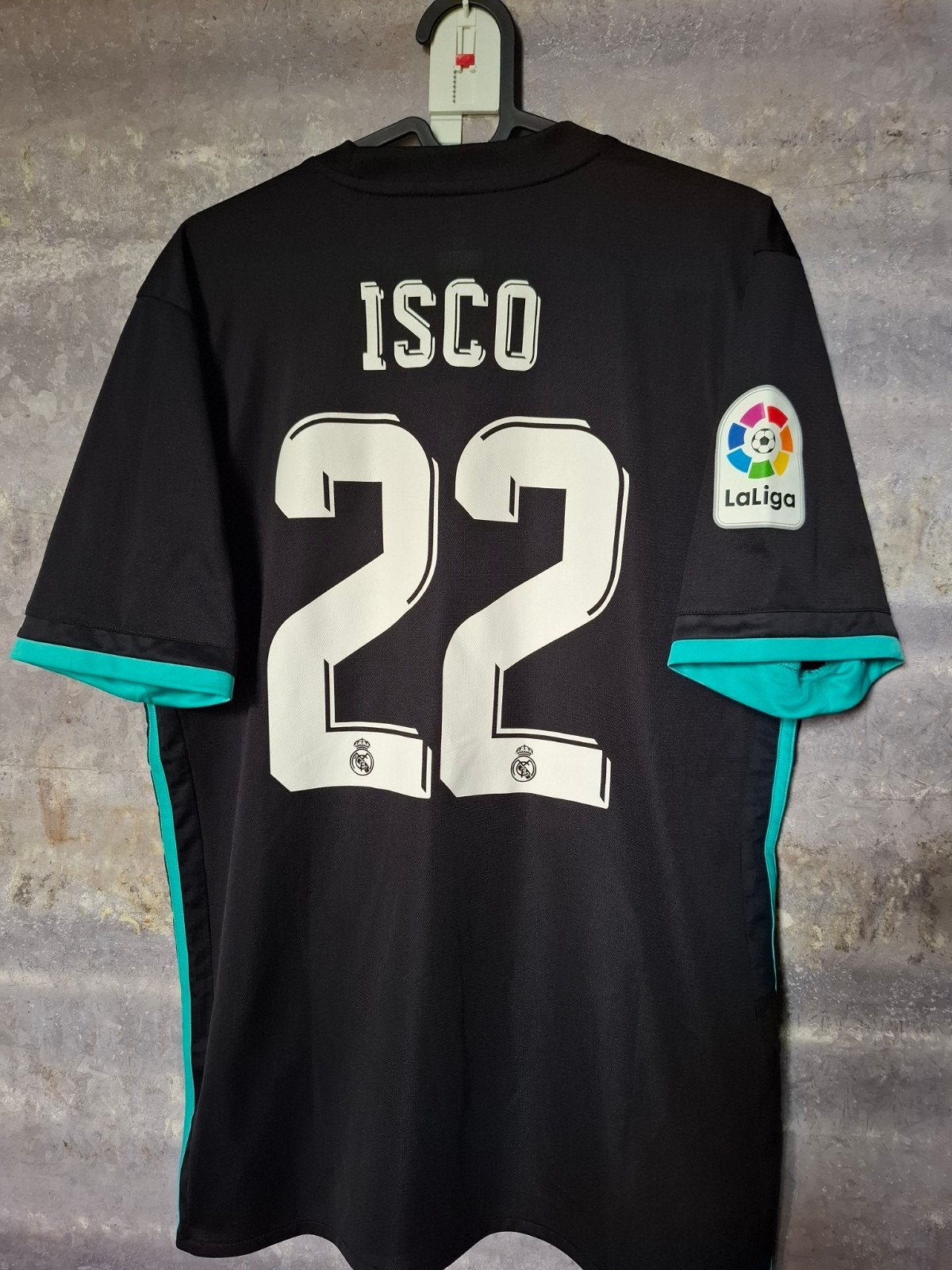 Real Madrid 2017/2018 uitshirt Isco, Ophalen of Verzenden, Zo goed als nieuw, Buitenlandse clubs, Shirt