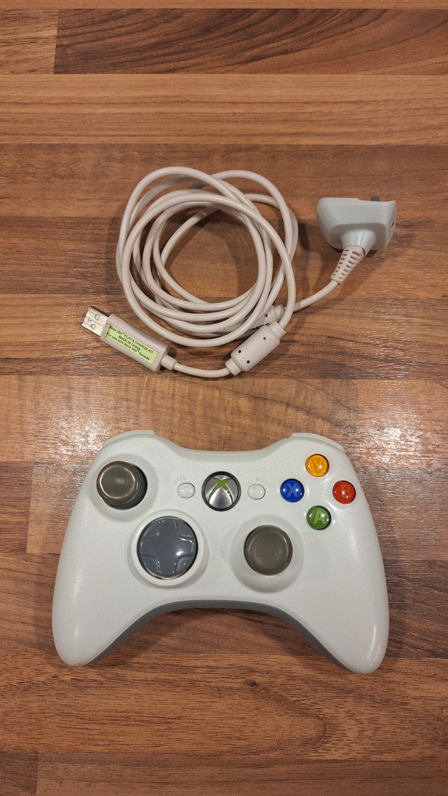 Orginele Xbox 360 controller met kabel - Perfecte staat, Ophalen of Verzenden, Zo goed als nieuw, Controller, Xbox 360