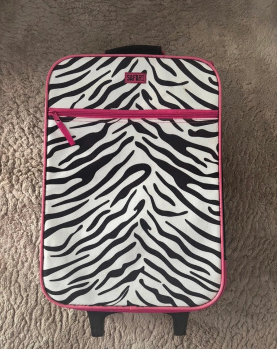 Zebra koffer, Ophalen, Hard kunststof, Minder dan 50 cm, Zo goed als nieuw