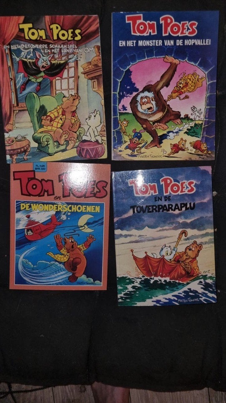 Tom Poes stripboeken - 4 delen van Marten Toonder, Ophalen of Verzenden