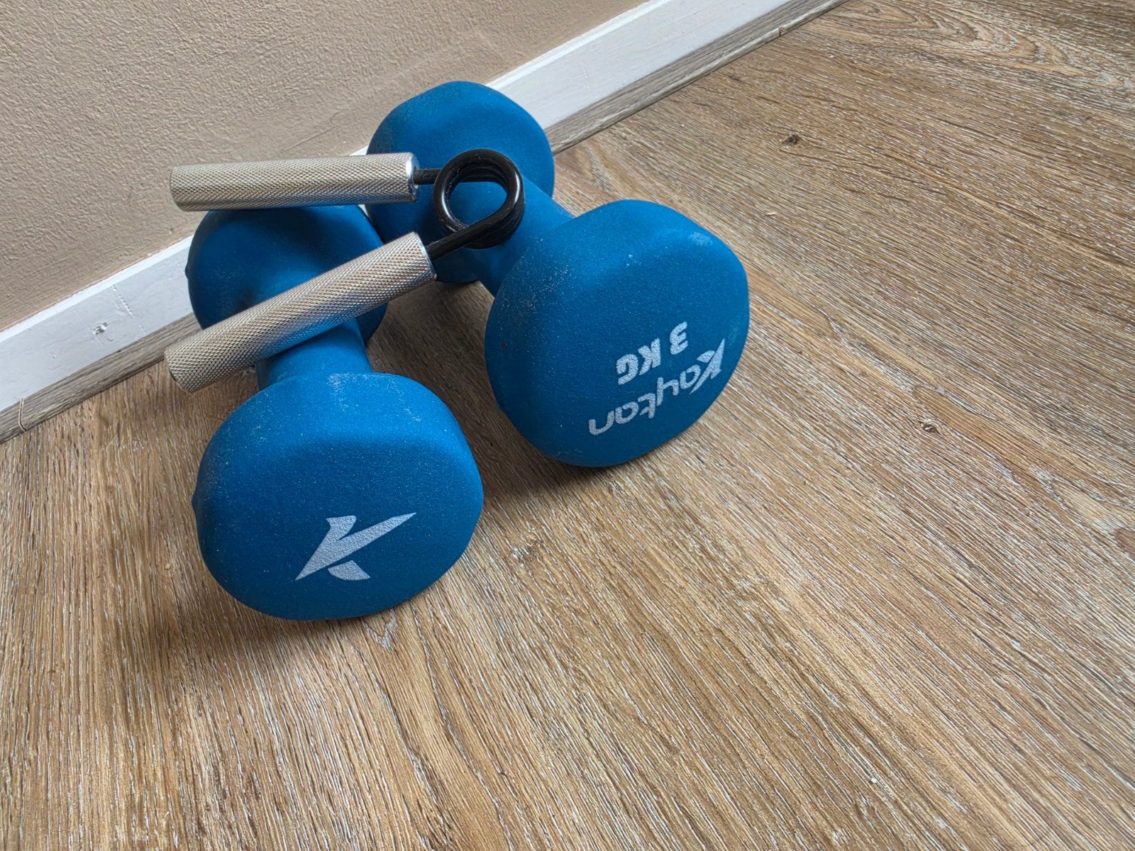 3 kg Dumbbells en Handtrainer Set, Ophalen