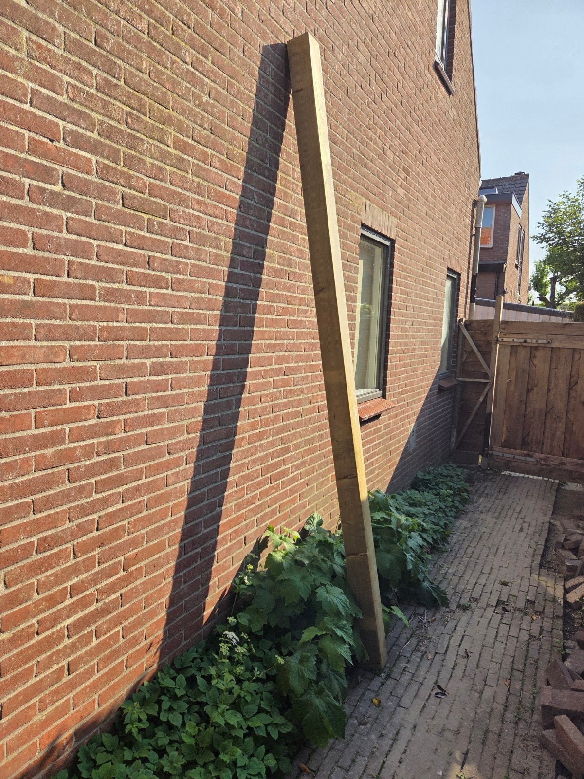 Houten paal - 300cm, 12x12cm -
Geïmpregneerd Vurenhout, Ophalen, Nieuw, 2 meter of meer, 3 tot 6 meter