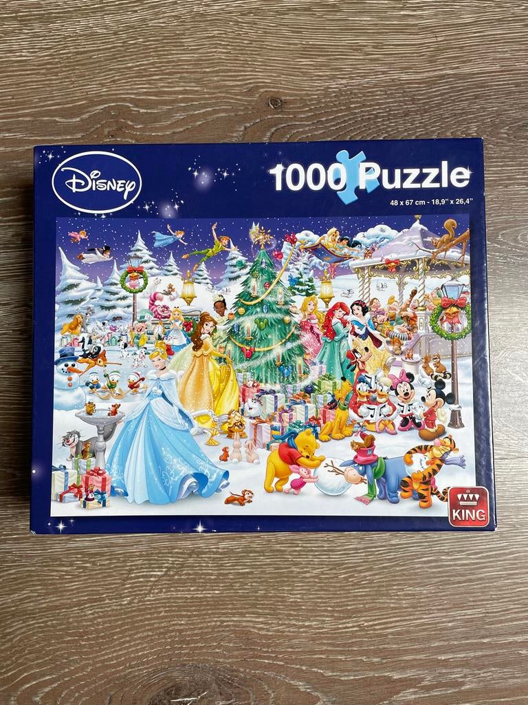 Disney winter puzzel 1000 stukjes, Ophalen of Verzenden, Gebruikt