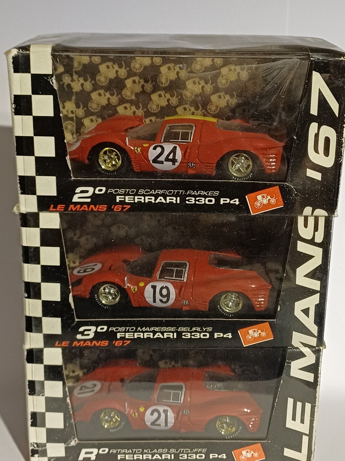 Brumm Limited Edition Le Mans '67 3x Ferrari 1:43, Verzenden, Nieuw, Auto, Overige merken