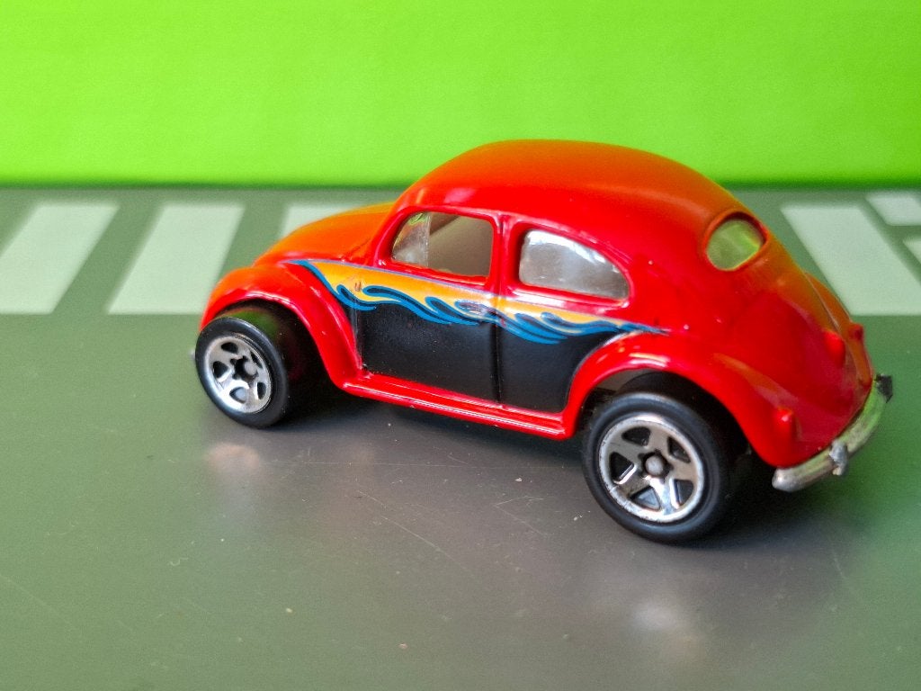 Hotwheels - Volkswagen Kever VW Bug [rood] 1/60 1, Ophalen of Verzenden, Nieuw, Auto