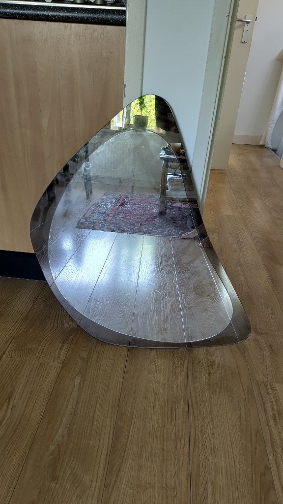Vintage design Italiaanse spiegel, Huis en Inrichting, Woonaccessoires | Spiegels, Ophalen, Minder dan 50 cm, Zo goed als nieuw