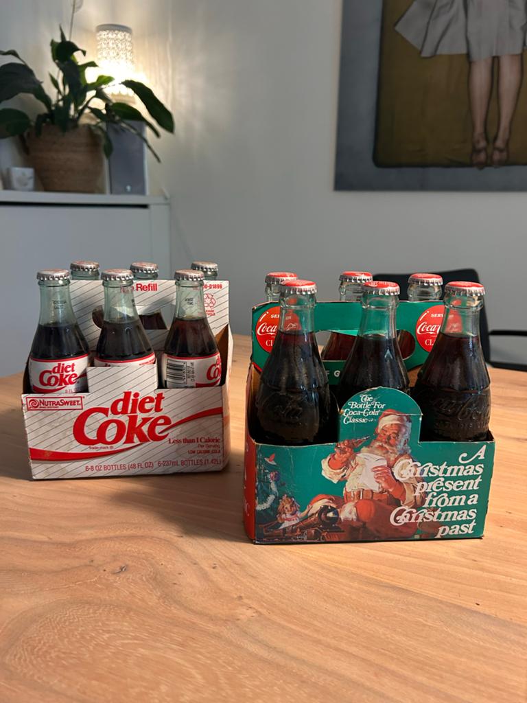 Vintage Coca-Cola Collectie: Flessen, Blikjes & Kratje, Verzamelen, Ophalen of Verzenden, Gebruikt, Gebruiksvoorwerp