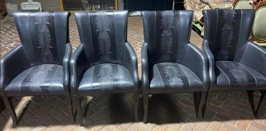 4 stoelen leer, Ophalen