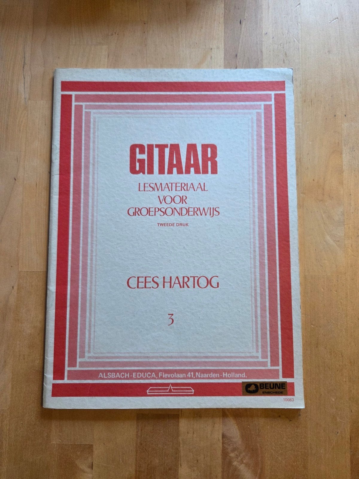 Gitaar Lesmateriaal voor Groepsonderwijs - Cees Hartog 3, Verzenden, Nieuw, Les of Cursus, Gitaar