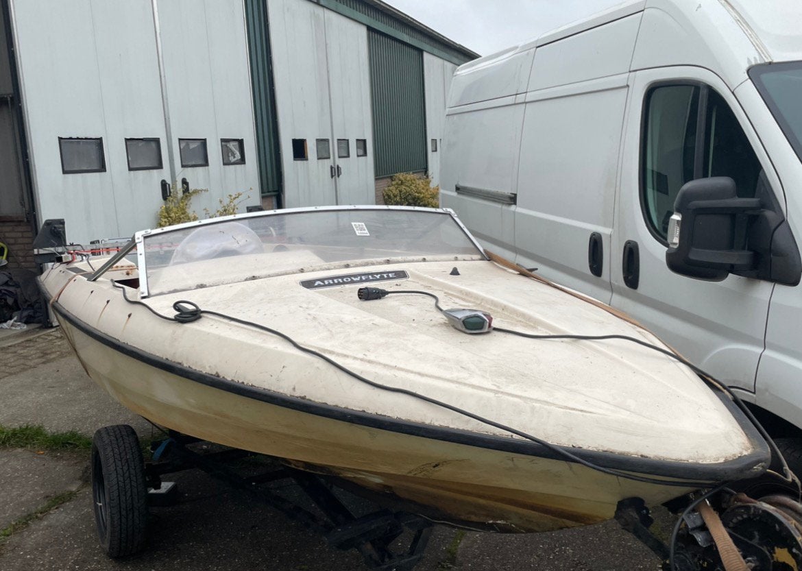 Fletcher speedboot - Opknapper, Watersport en Boten, Ophalen, Zo goed als nieuw, Overige typen, Minder dan 15 m²