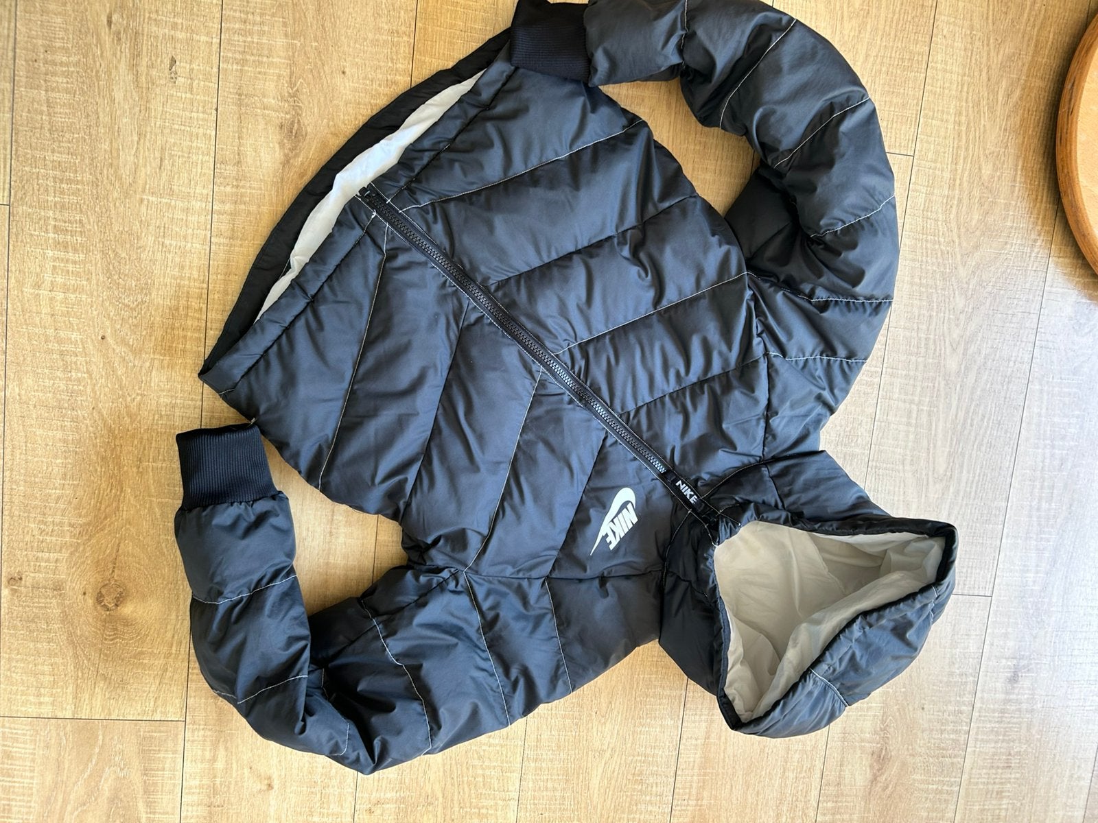 146 152 158 bomber Jack Meisjes winter jas NIKE grijs, Ophalen of Verzenden, Zo goed als nieuw, Meisje, Jas