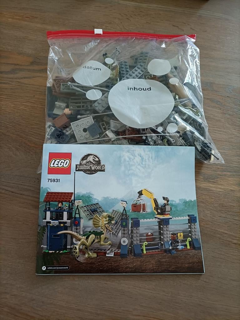 LEGO Jurassic World 75931 - Dilophosaurus Outpost Attack, Gebruikt, Jurassic World, Lego, Compleet