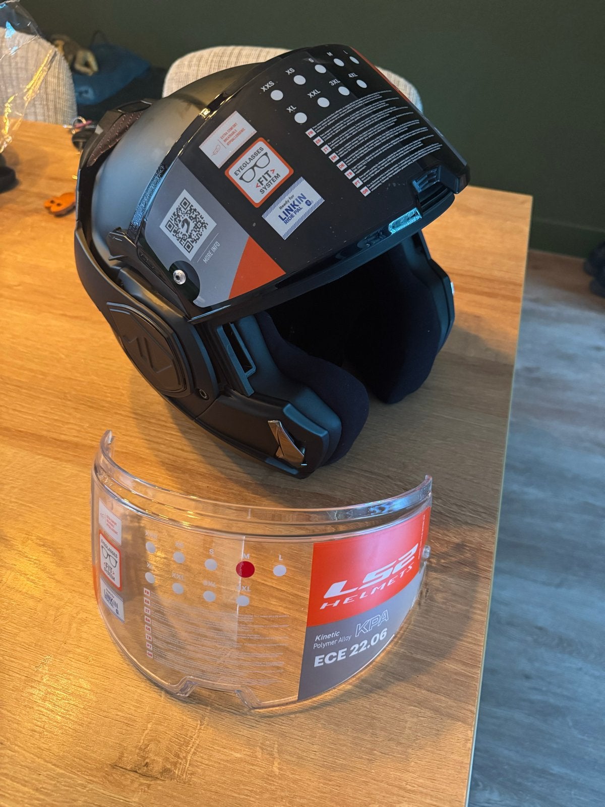 LS2 ff906 Systeemhelm - Nieuw met extra vizier, Motoren, M, Systeemhelm, Heren, Ophalen of Verzenden