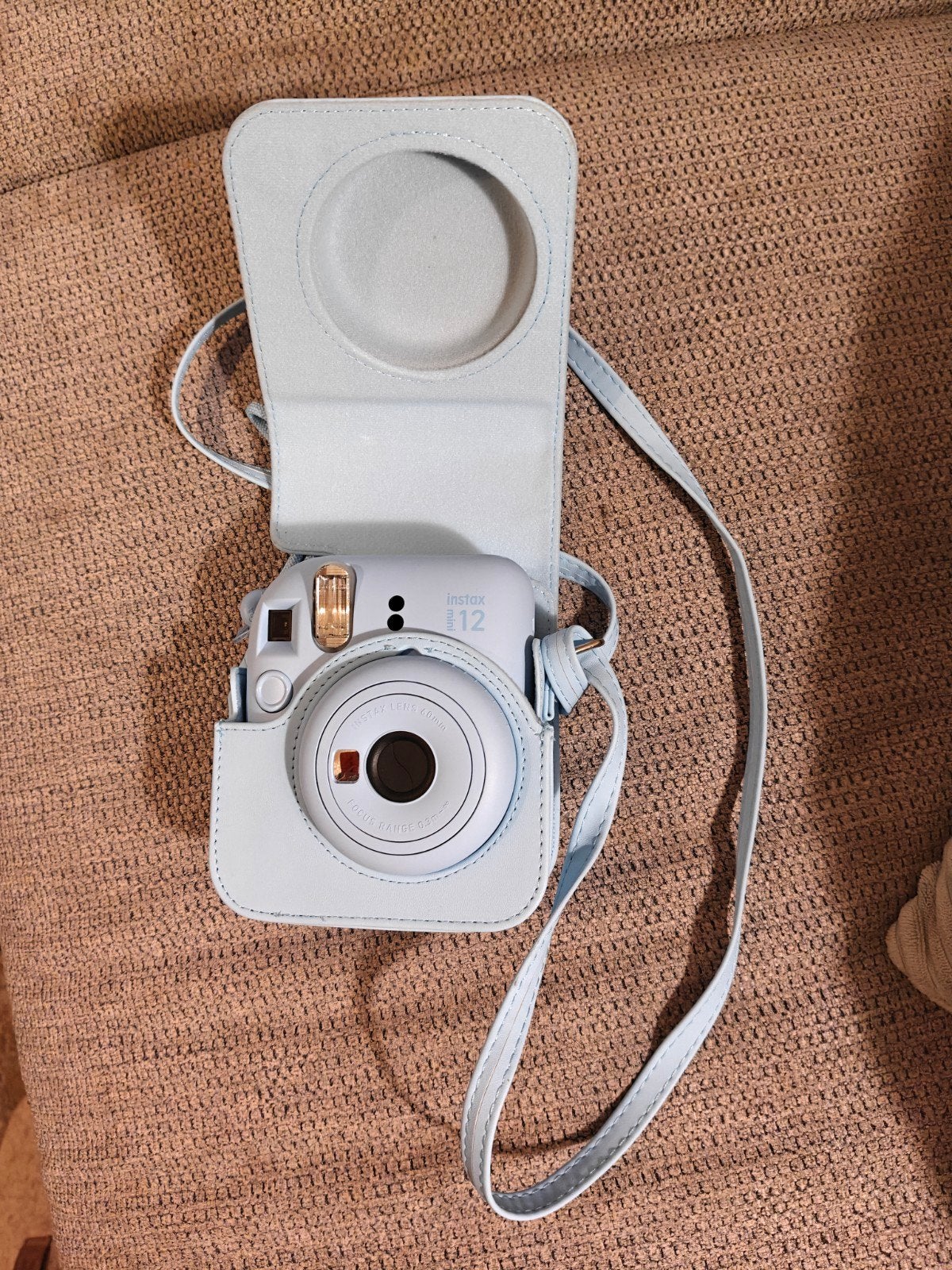 Fujifilm Instax Mini 12 Instant Camera - Blauw, Ingebouwde flitser, Instant camera, Ophalen of Verzenden, Zo goed als nieuw