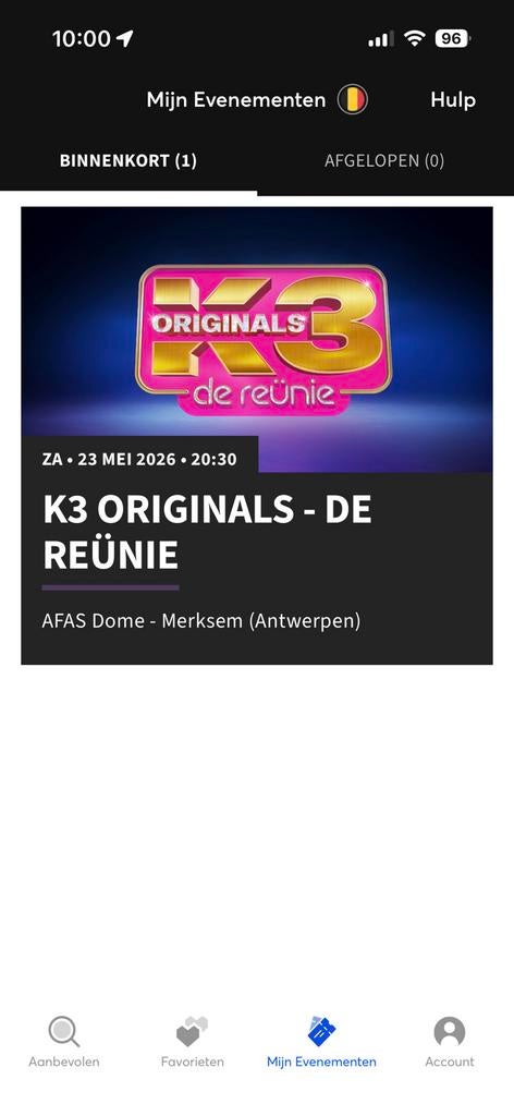 3x tickets K3 originals (23 mei 2026) AFAS Dome Antwerpen, Drie personen of meer, Mei