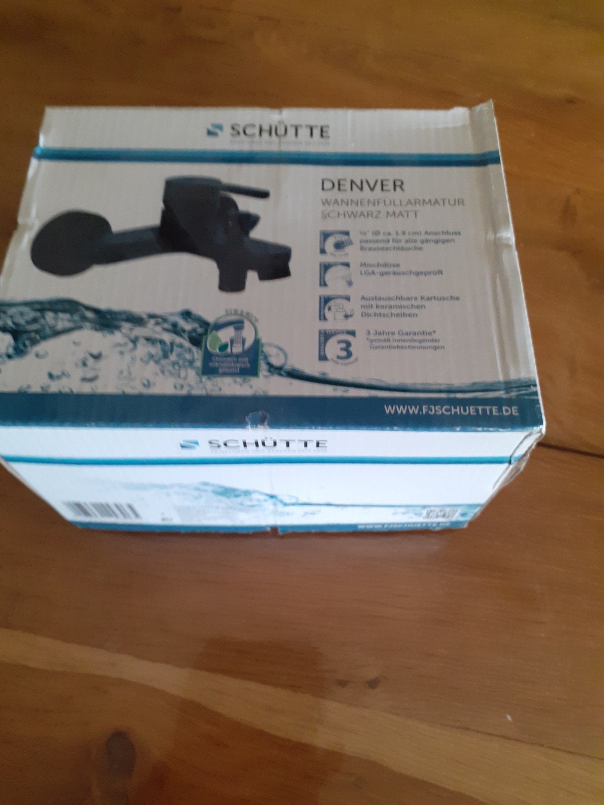Denver Mengkraan Bad/Douche Mat Zwart 1/2" - 15 cm H.o.H., Doe-het-zelf en Verbouw, Sanitair, Ophalen of Verzenden, Nieuw, Kraan