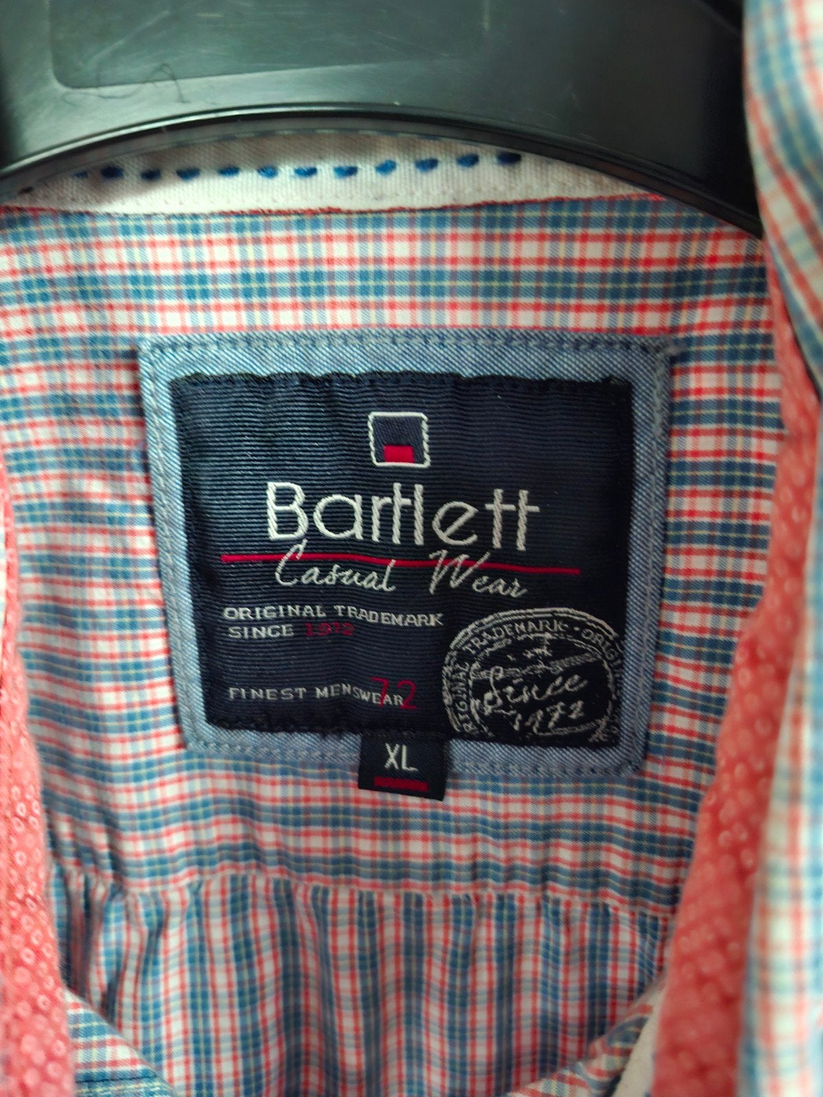 Heren overhemd van Bartlett., Kleding | Heren, Overhemden, Ophalen of Verzenden, Zo goed als nieuw, Blauw, Halswijdte 43/44 (XL)