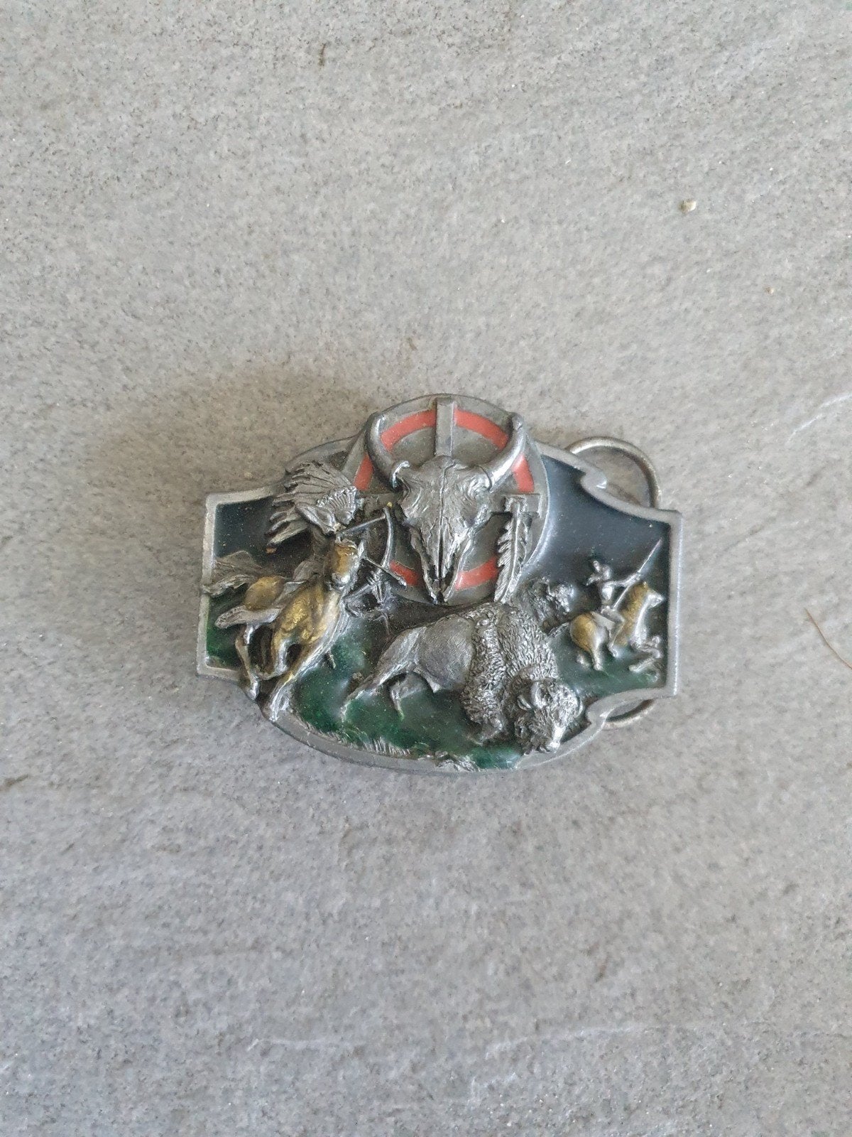 Vintage Buckle Co. Riemgesp - Adelaar, Buffel, Indiaan, Ophalen of Verzenden, Nieuw
