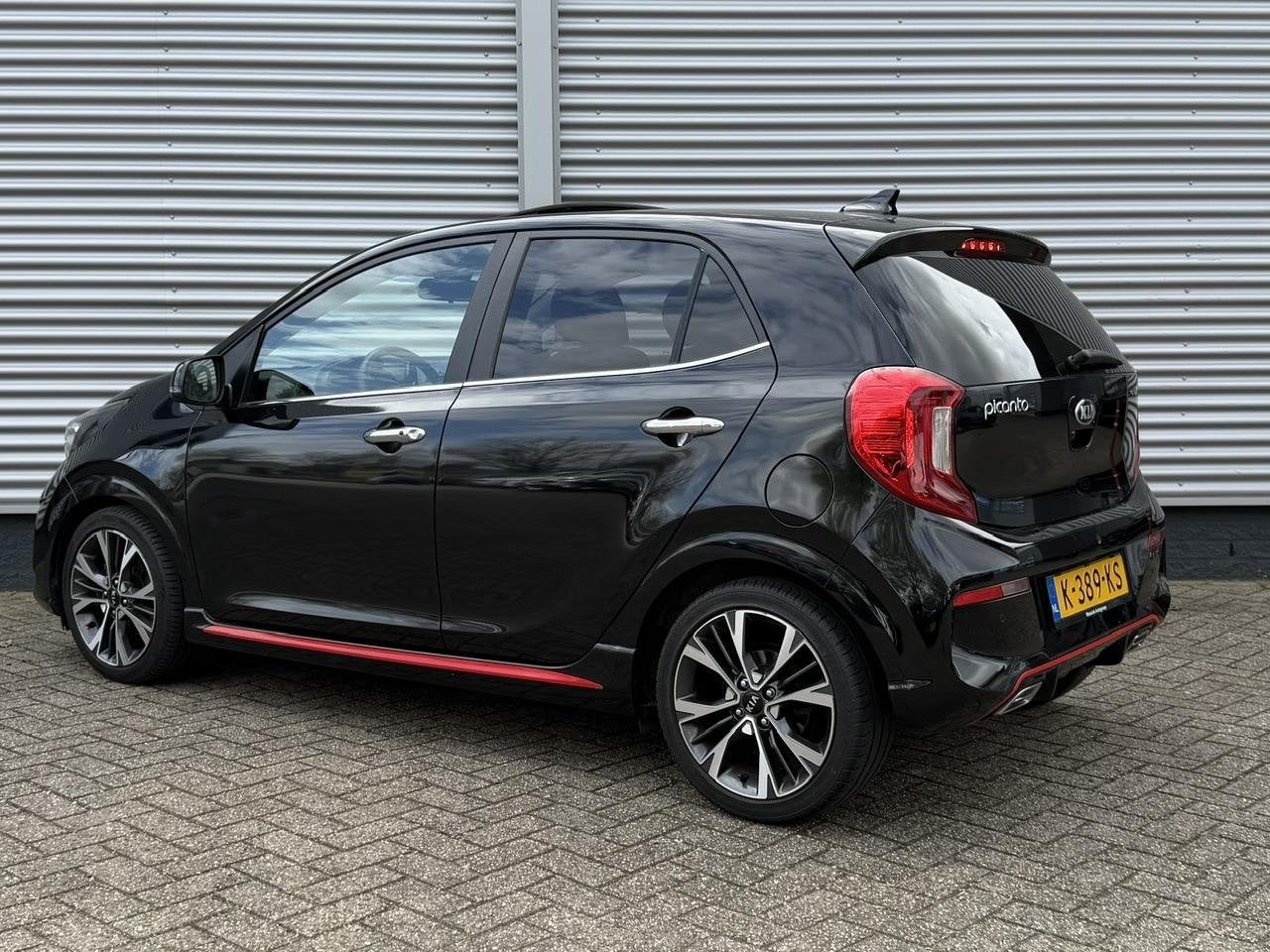 Kia Picanto 1.0 T-GDi 100pk 5-zits GT-Line | Schuif/Kantelda, Auto's, Voorwielaandrijving, Gebruikt, Zwart, Origineel Nederlands