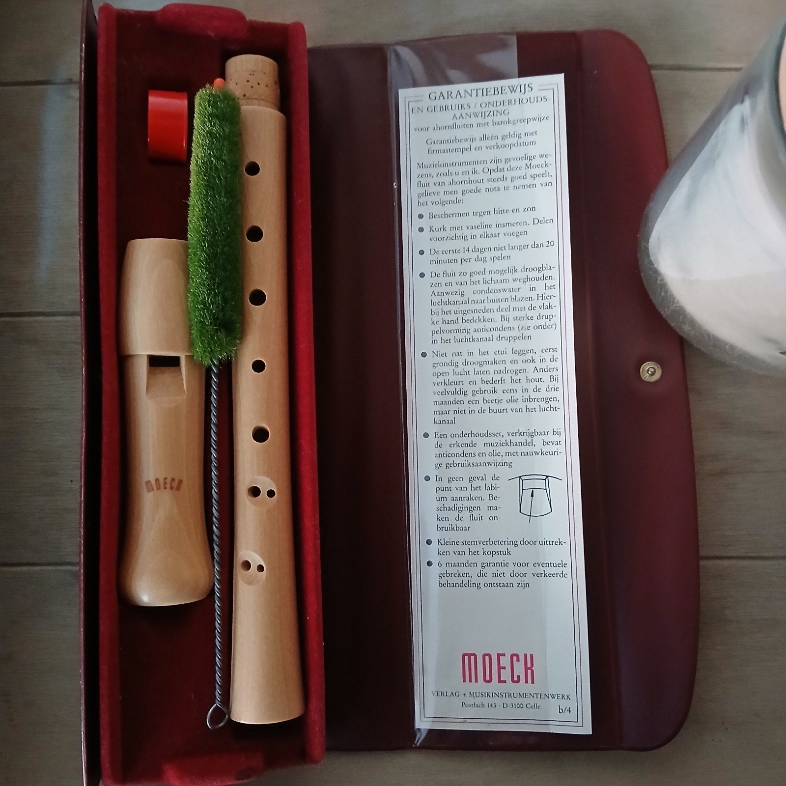 Moeck blokfluit met koffer,  nieuw, Muziek en Instrumenten, Ophalen of Verzenden, Nieuw, Met koffer of tas