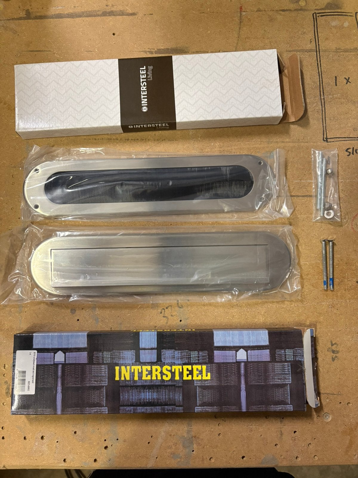 Intersteel RVS briefplaat & tochtwering ovaal met regenrand, Ophalen of Verzenden, Nieuw, Rvs