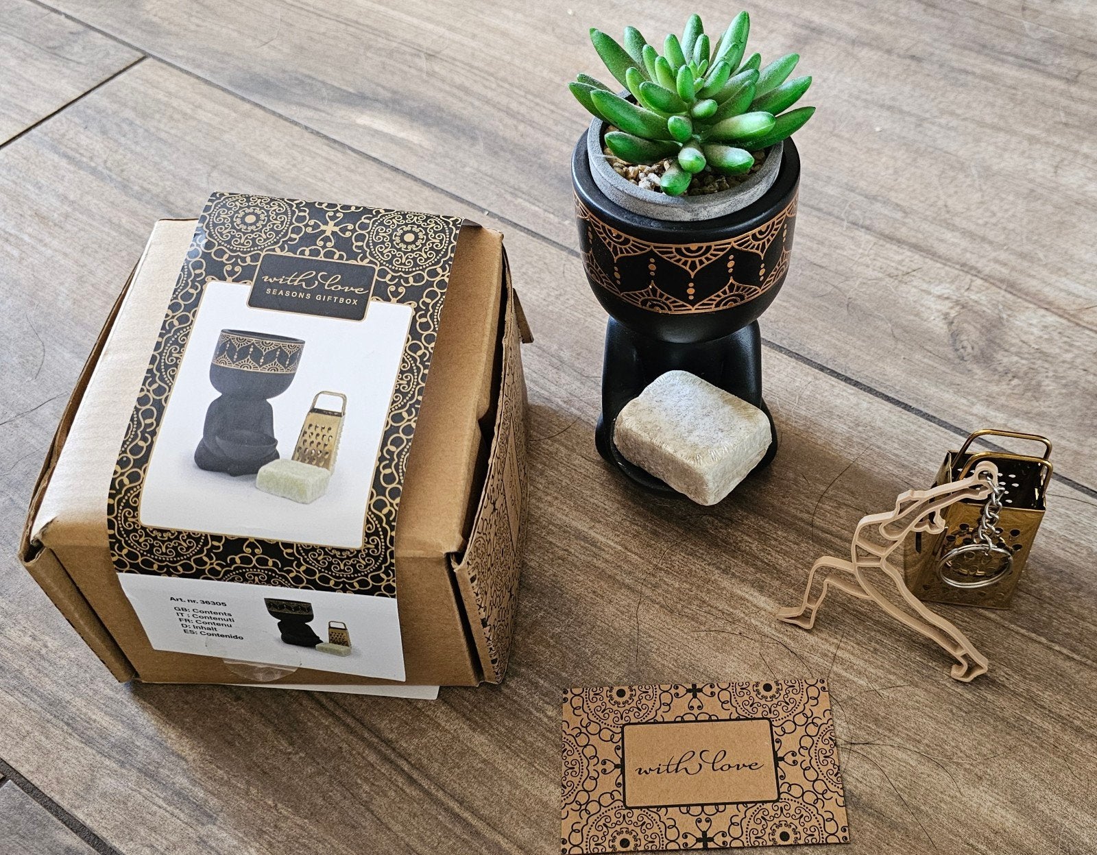 Cadeauset Yoga Boeddha met extra yoga sleutelhanger, Ophalen of Verzenden, Nieuw