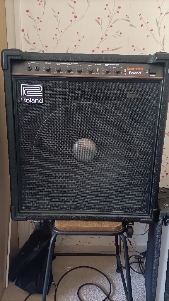 Roland BN 60 Bass versterker, Ophalen, Zo goed als nieuw, 50 tot 100 watt