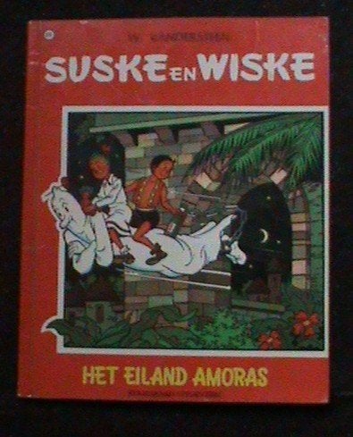Suske en Wiske Het eiland Amoras 4kleurenreeks 1968, Eén stripboek, Ophalen of Verzenden, Gelezen