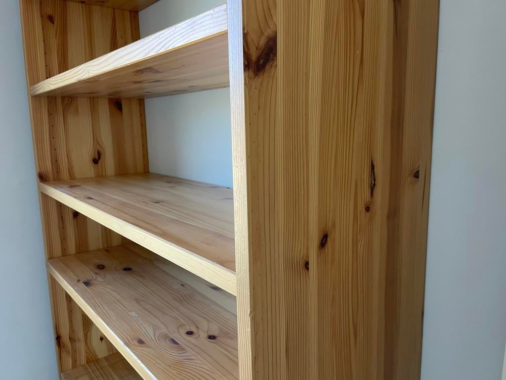 Ikea Grenen Boekenkast 200 cm hoog, Met plank(en), Gebruikt, 200 cm of meer, Grenenhout