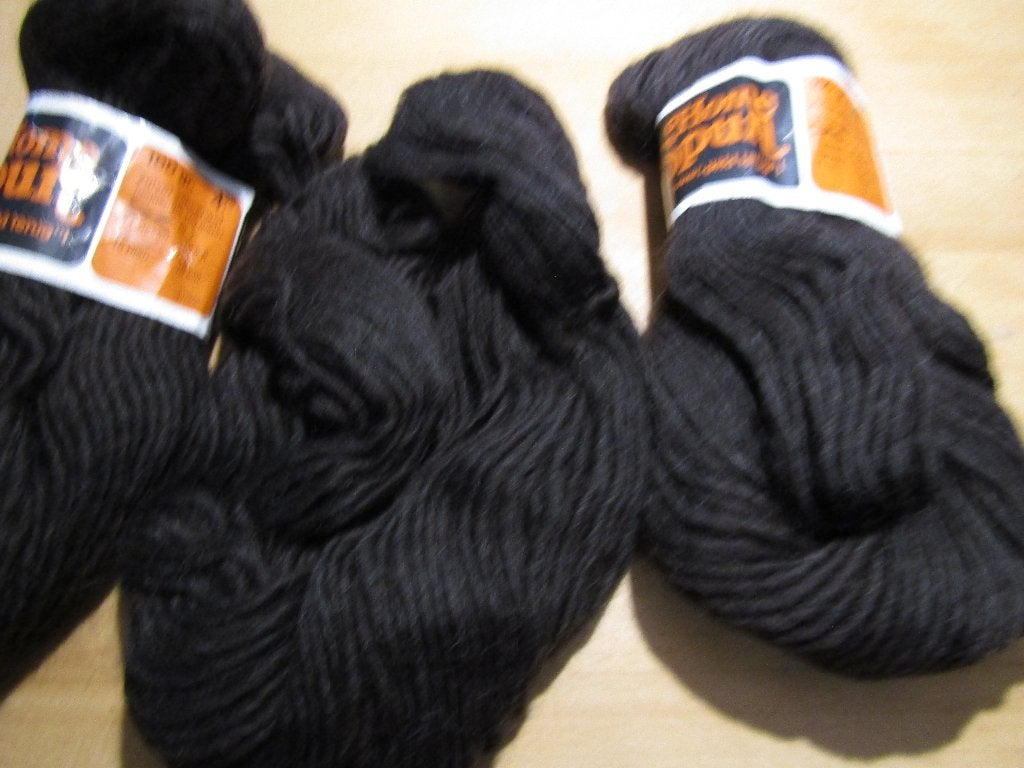 3 Kluwen 100 gram .Zuiver scheerwol home Spun D.Bruin, Ophalen, Nieuw, Breien of Haken, Wol of Garen