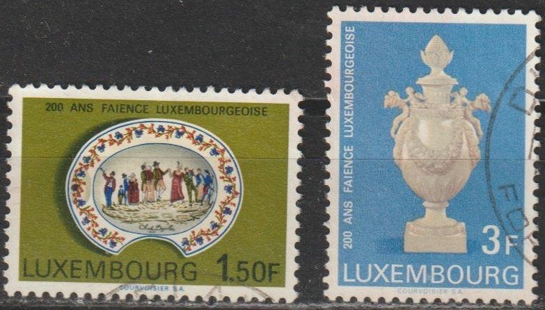 3242. Luxemburg 754/55 gest. Museumstukken, Verzenden, Luxemburg, Gestempeld