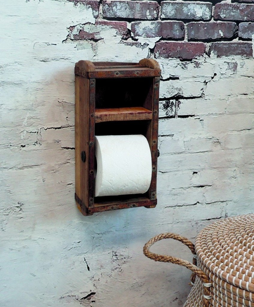 Toiletrolhouder - Oude Steenmal / Baksteenmal - Landelijk, Toilet-accessoire, Overige kleuren, Overige merken, Ophalen of Verzenden
