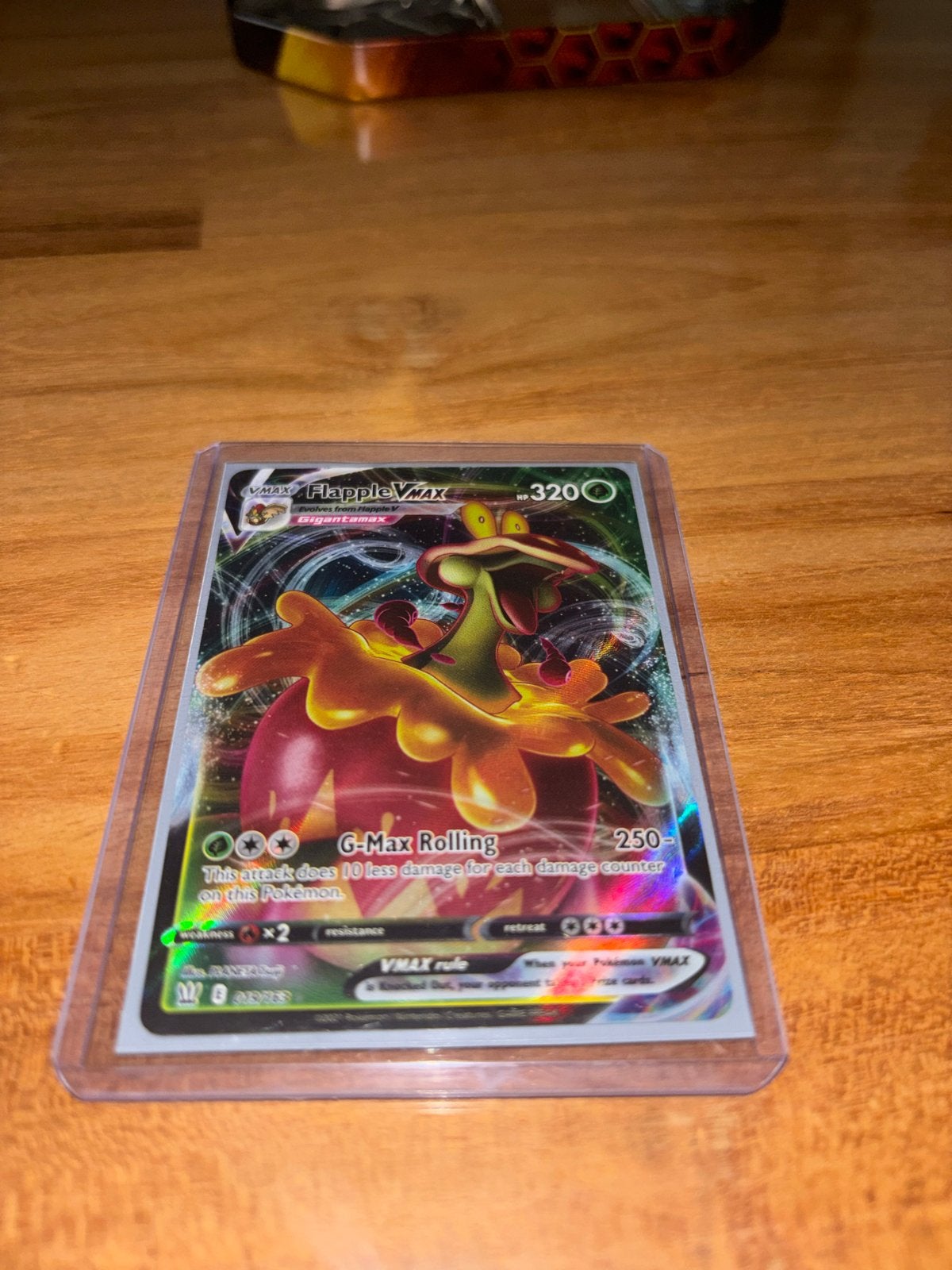 Flapple VMAX Pokémon Kaart - Zo goed als nieuw, Ophalen, Zo goed als nieuw, Losse kaart, Foil
