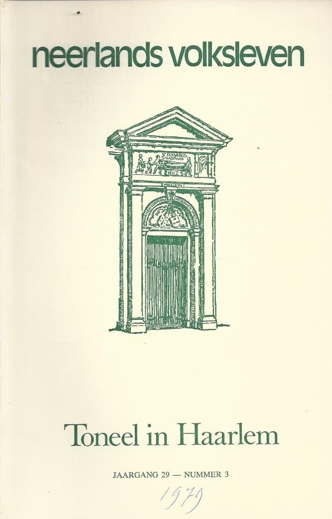 Neerlands Volksleven - Toneel in Haarlem - 1979 Nr. 3, Boeken, Ophalen of Verzenden, Gelezen