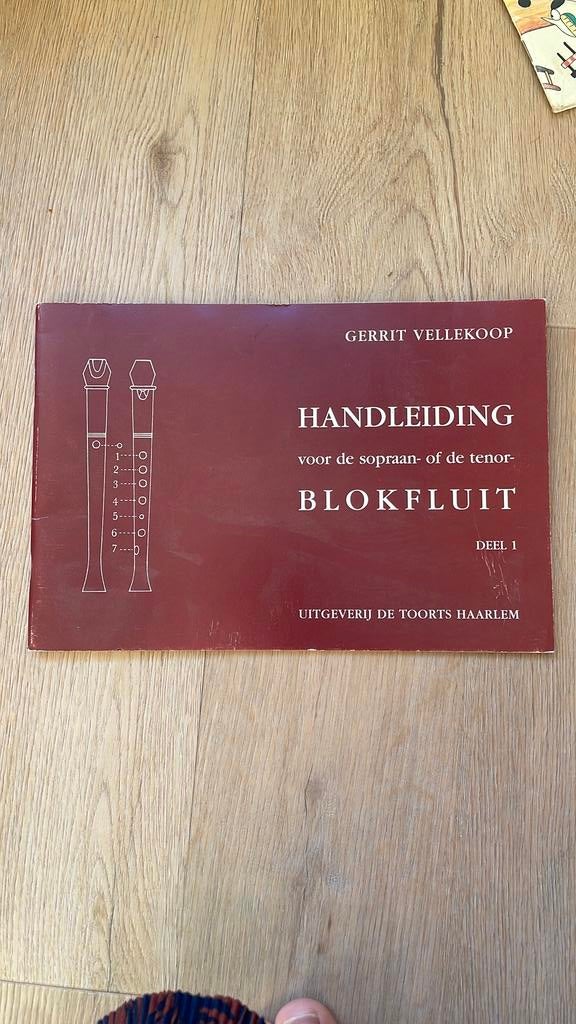 Handleiding blokfluit sopraan en tenor deel 1, Muziek en Instrumenten, Overige genres, Les of Cursus, Ophalen of Verzenden, Zo goed als nieuw