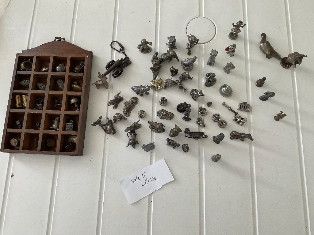 Zilveren letterbak spulletjes met letterbak, Verzamelen, Beelden en Beeldjes, Ophalen of Verzenden, Zo goed als nieuw, Overige typen