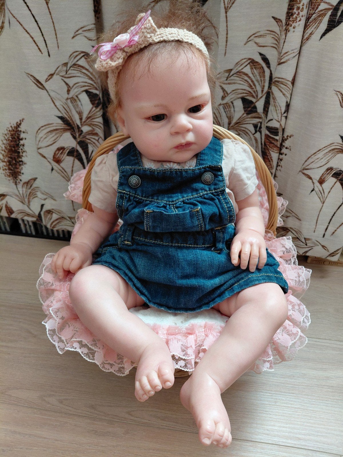 Originele Reborn toddler Anja met certificaat - Maat 62, Ophalen of Verzenden, Zo goed als nieuw, Babypop, Levensecht of Reborn