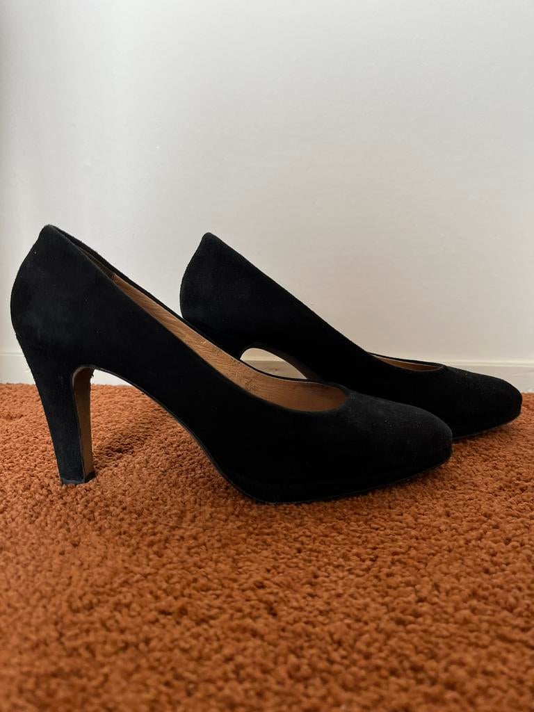 prachtige Toscanini-pumps, mt 38,5, Pumps, Verzenden, Zwart, Gedragen