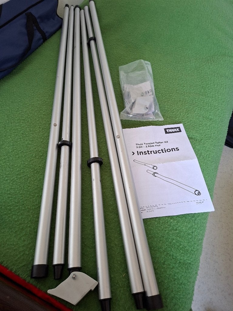 Spanstangen Thule voor o.a Omnistar 6300 cassetteluifel, Ophalen, Zo goed als nieuw