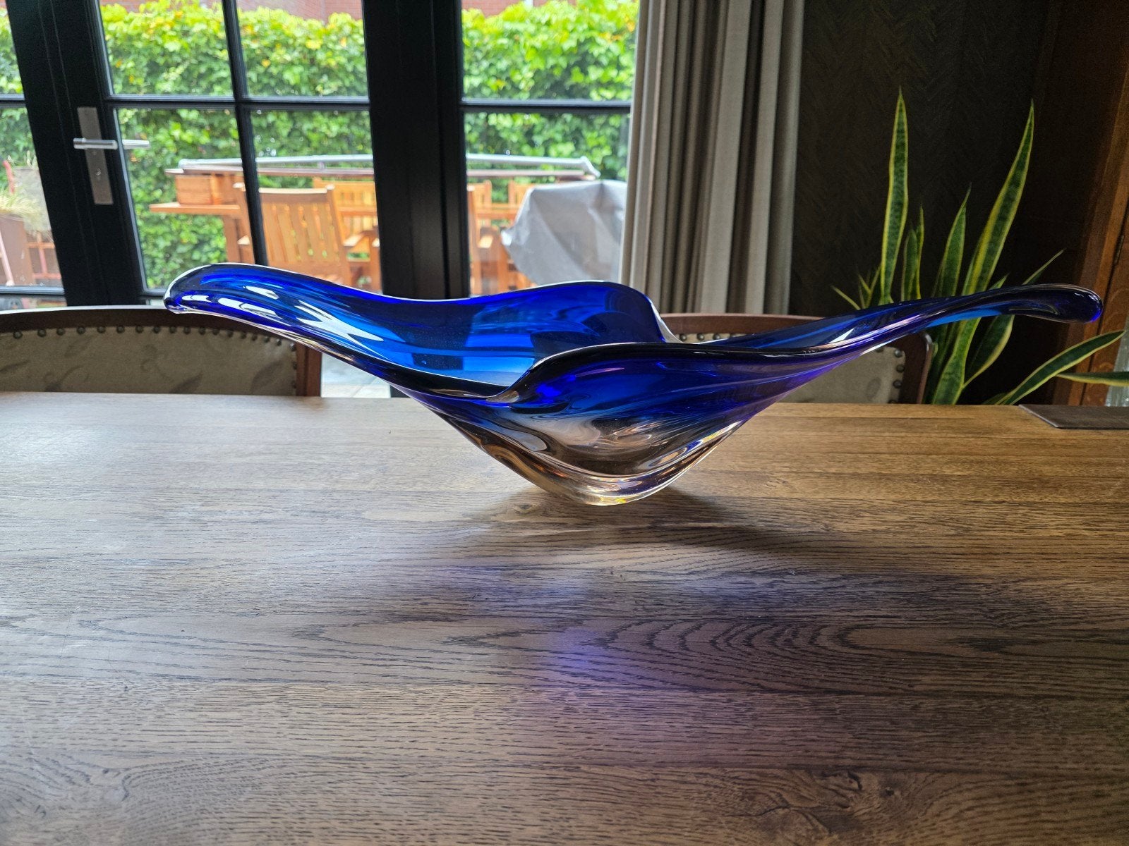 Vintage kobaltblauw Murano schaal, Ophalen