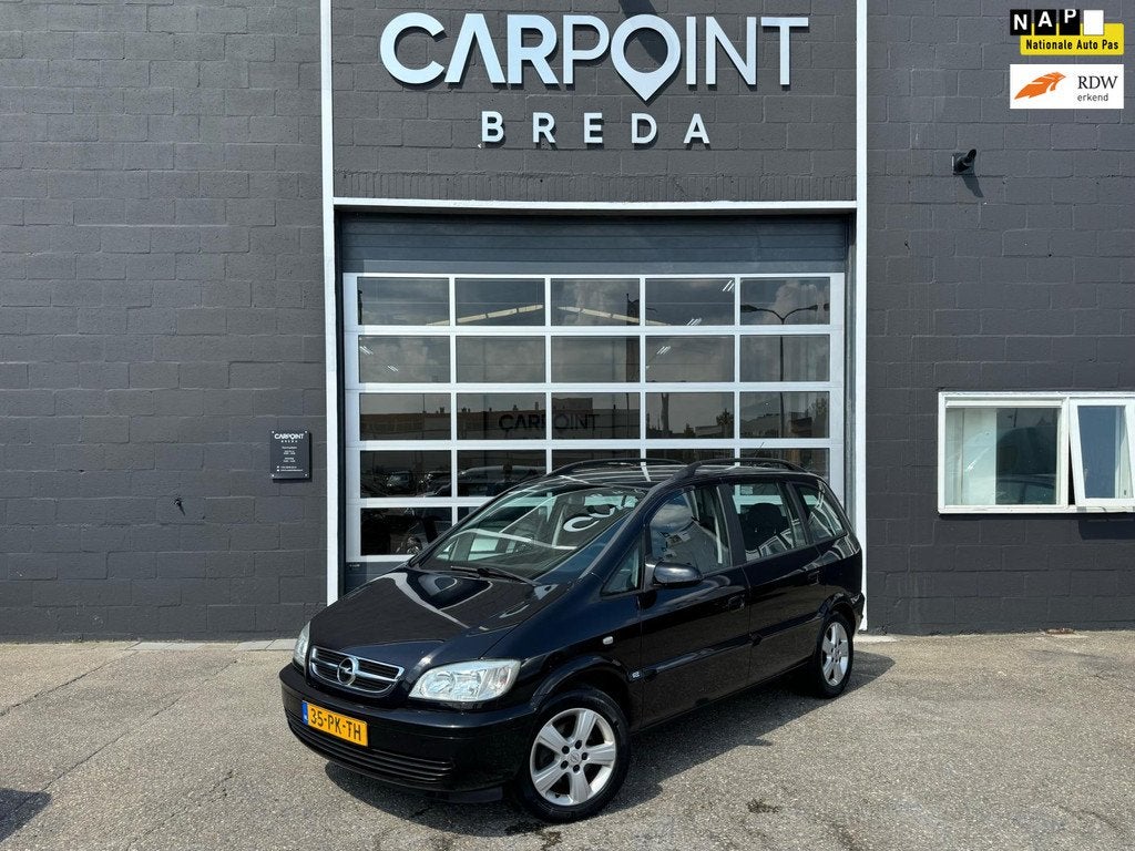 Opel Zafira 1.8-16V Maxx, AIRCO, CRUISE, NAP, NW APK, Auto's, Opel, 125 pk, Gebruikt, 4 cilinders, Zwart