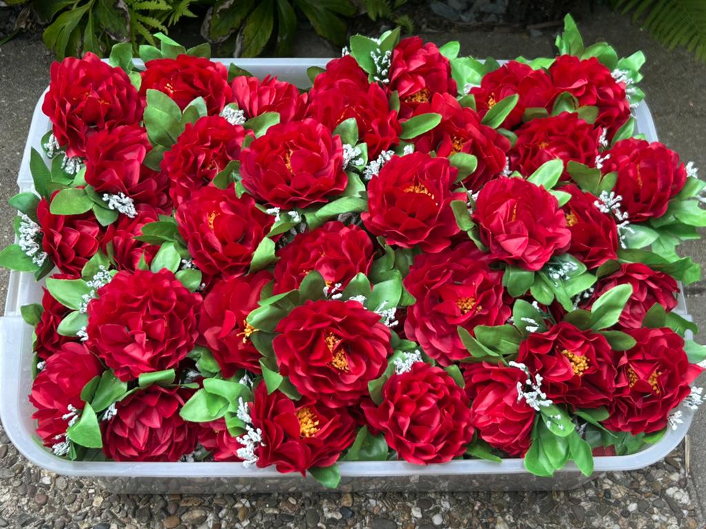 Partij handel nieuwe kunstbloemen 190 x bloemen decoratie, Binnen, Info@rodebeagle.nl, Rode Beagle kunstbloemen, Nieuw