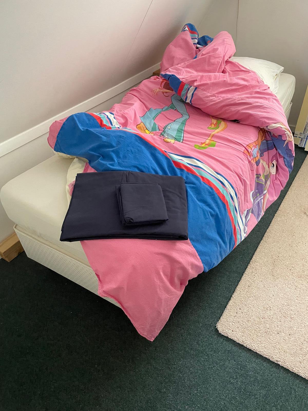 Gratis ophalen: persoons bed met matras., Ophalen, 85 tot 100 cm, Gebruikt, Matras