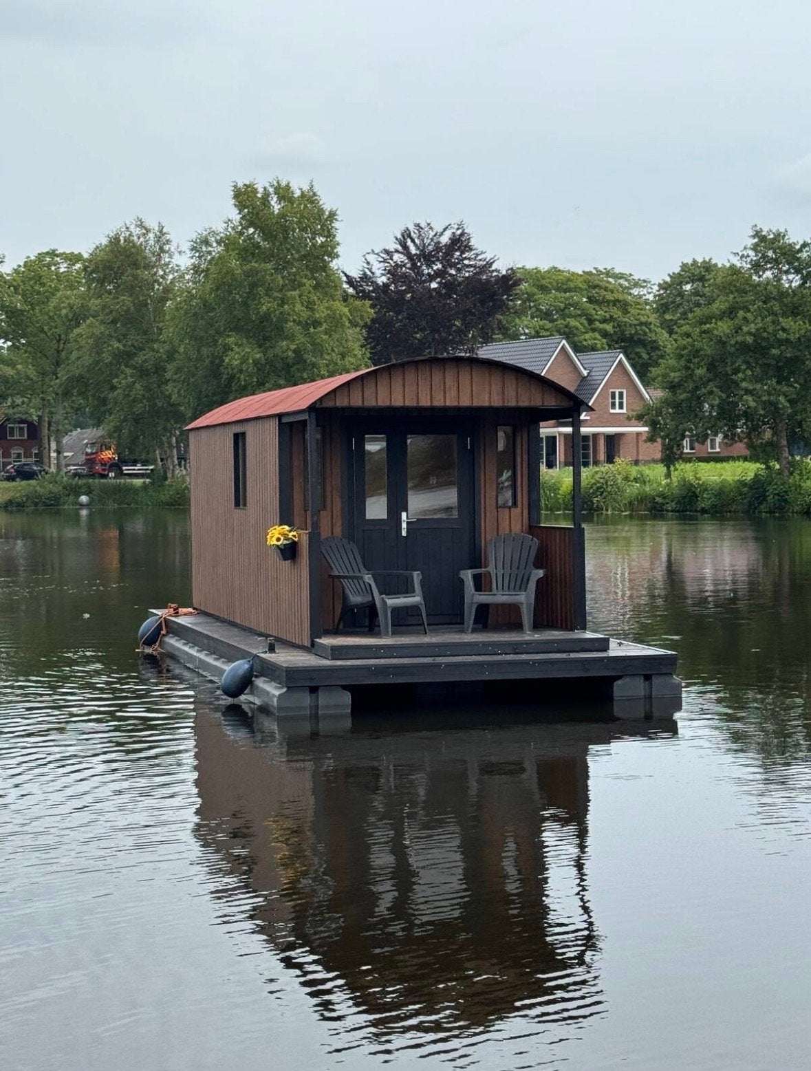 Tinyhouse op water woonboot, Tuin en Terras, Ophalen
