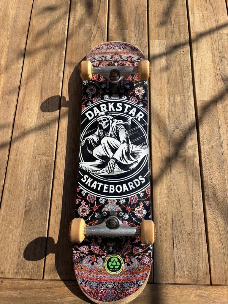 Skateboard (Darkstar & spitfire wielen), Ophalen of Verzenden, Gebruikt, Skateboard