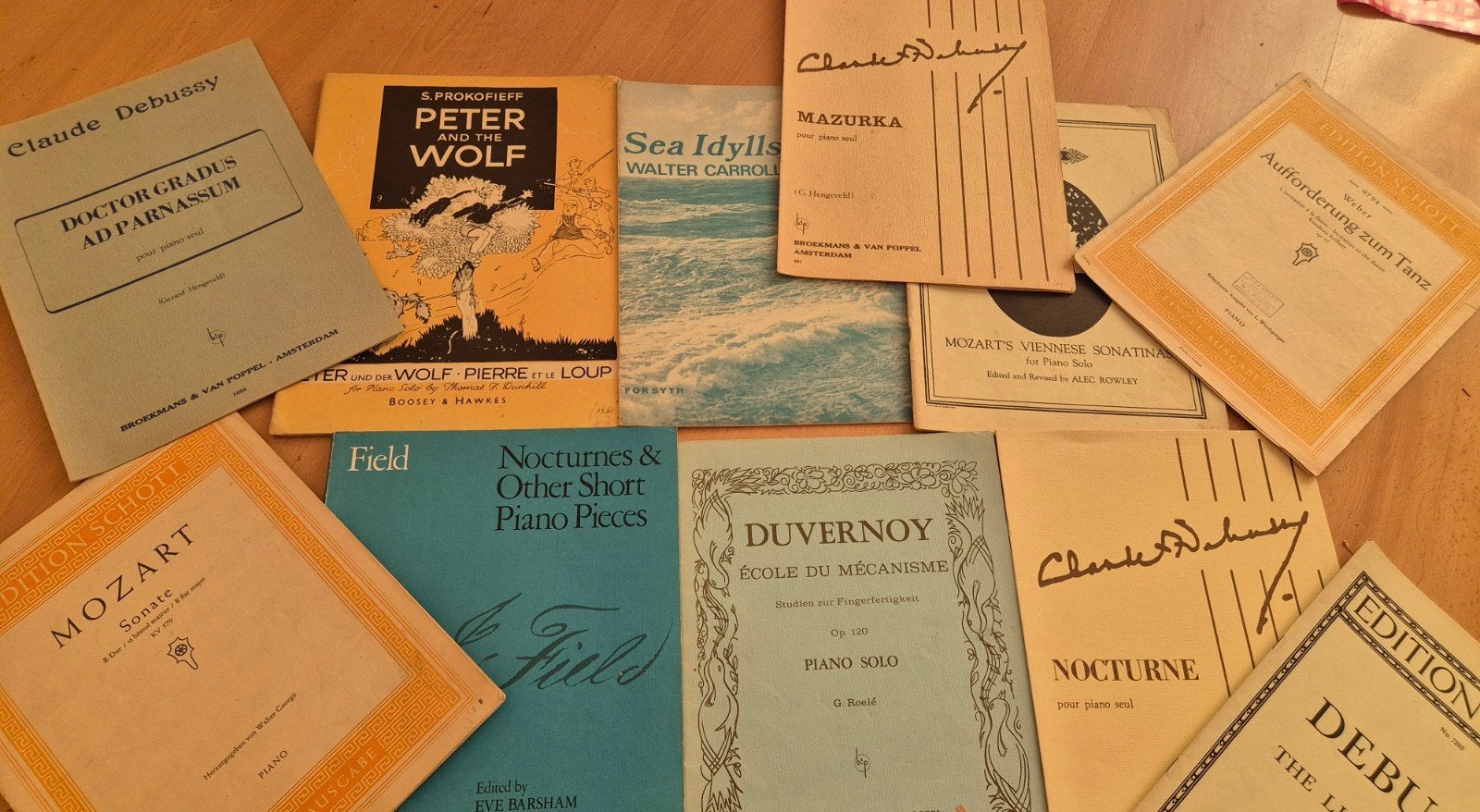 Diverse klassieke pianobladmuziek – 11 stuks, Ophalen of Verzenden, Artiest of Componist, Klassiek, Piano