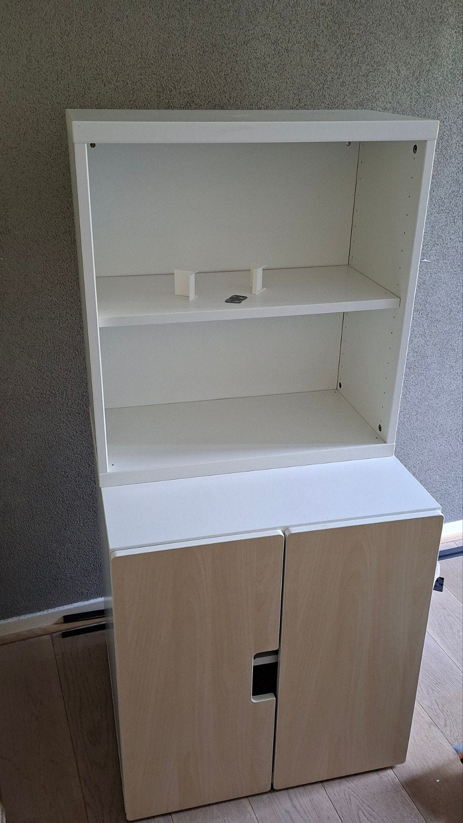 Ikea Stuva/Grundlig kast, 2 delig met houten deuren, Ophalen, Gebruikt, 50 tot 70 cm, 105 cm of meer