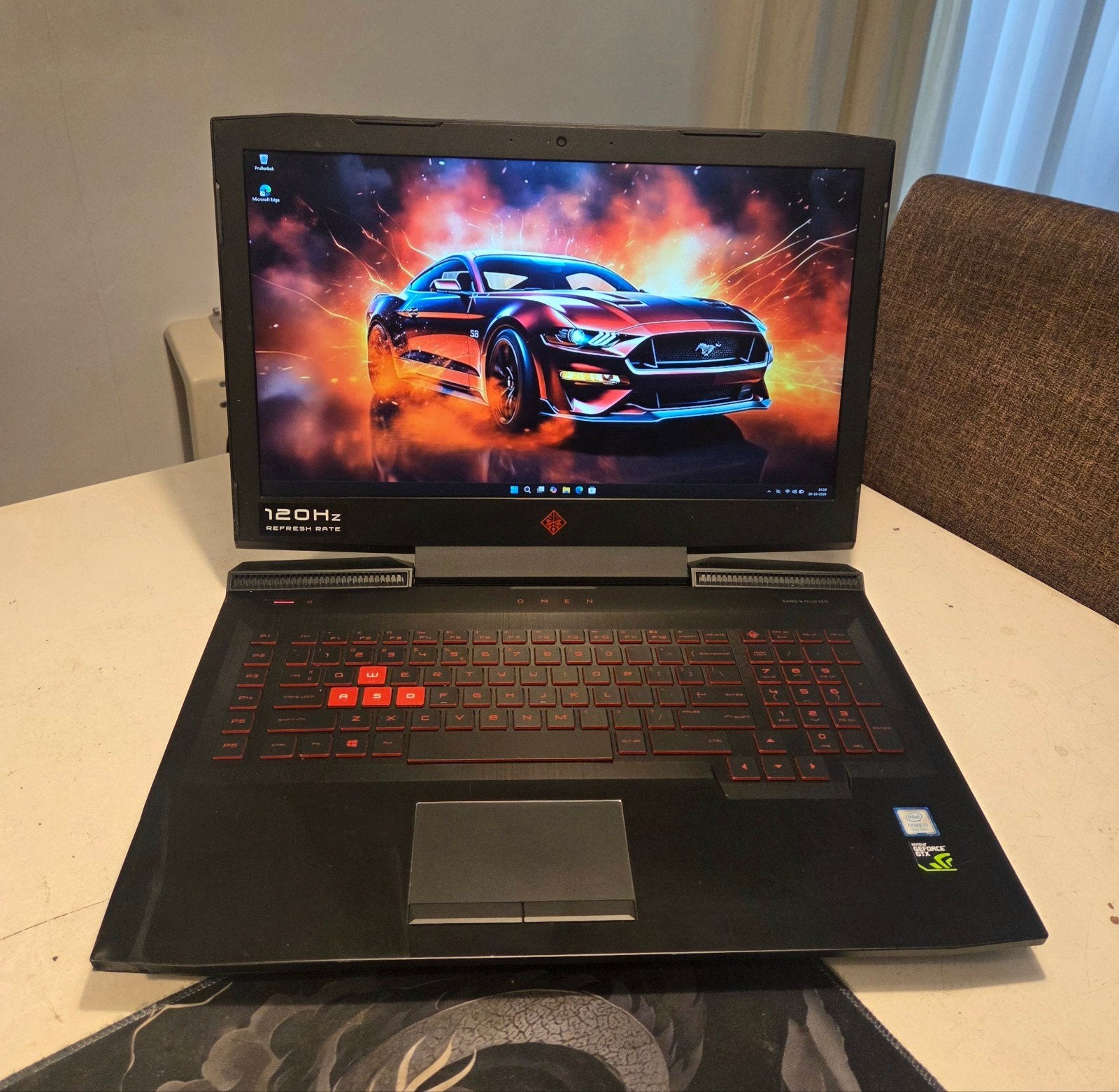 Gaming HP Omen 17 an194nd - geforce GTX1060 6GB - Rep/ond/w, Met videokaart, Qwerty, HP OMEN, Ophalen of Verzenden