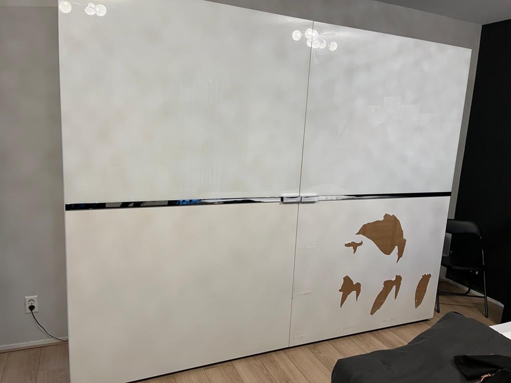 Mega Luxe “Morgana” Kast met Verlichting, Modern chique, 200 cm of meer, Zo goed als nieuw, 200 cm of meer